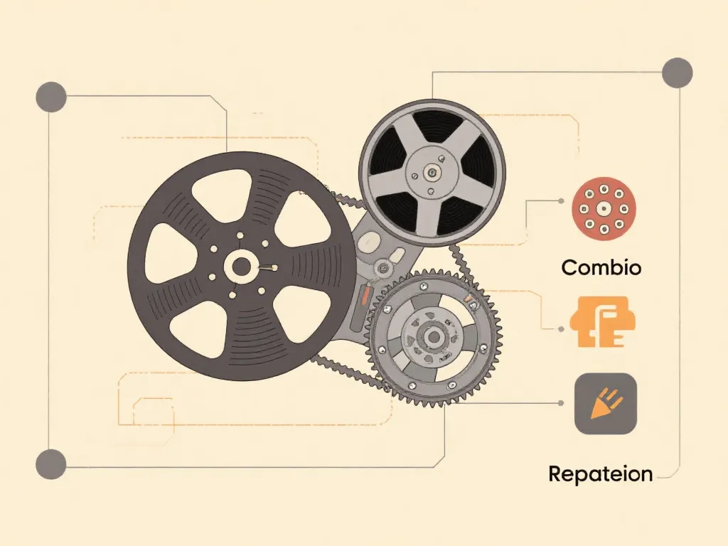 现代转轴机制示意图